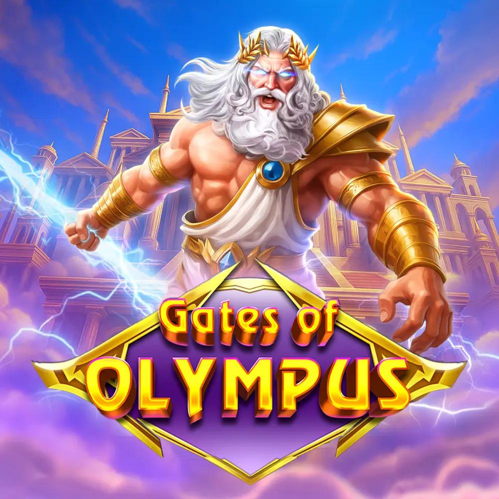 Ilustrasi tema mitologi Gates of Olympus